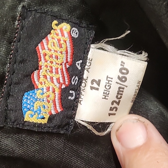 Easyrider child size 12 black leather jacket. - Picture 3 of 8